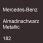 Preview: Mercedes-Benz, Almadinschwarz Metallic, 182.